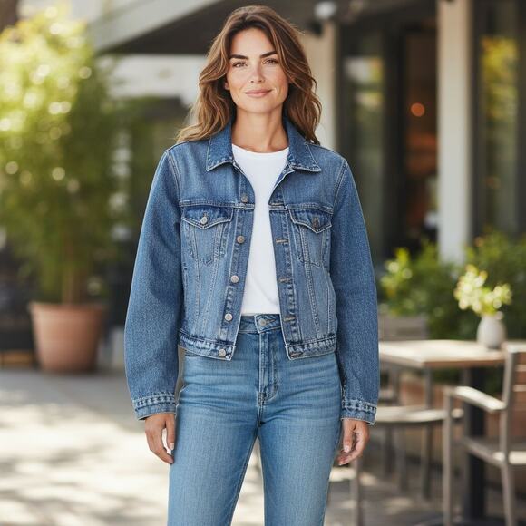 Vintage LEI Floral Denim Jacket - Picture 8 of 8